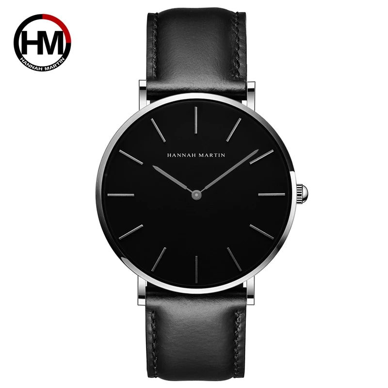 Dropshipping High Quality Rose Gold Dial Watch Men Leather Waterproof Wristwatch Women Dress Fashion Brand Quartz Movement Saat