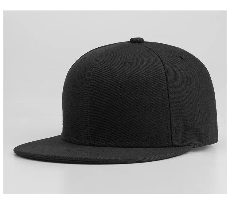 Back Closure Big Size Baseball Cap Hiphop Flat Peak Plain Sport Hat Oversize Large Men Fitted Cap 56cm 58cm 59cm 60cm 62cm 64cm