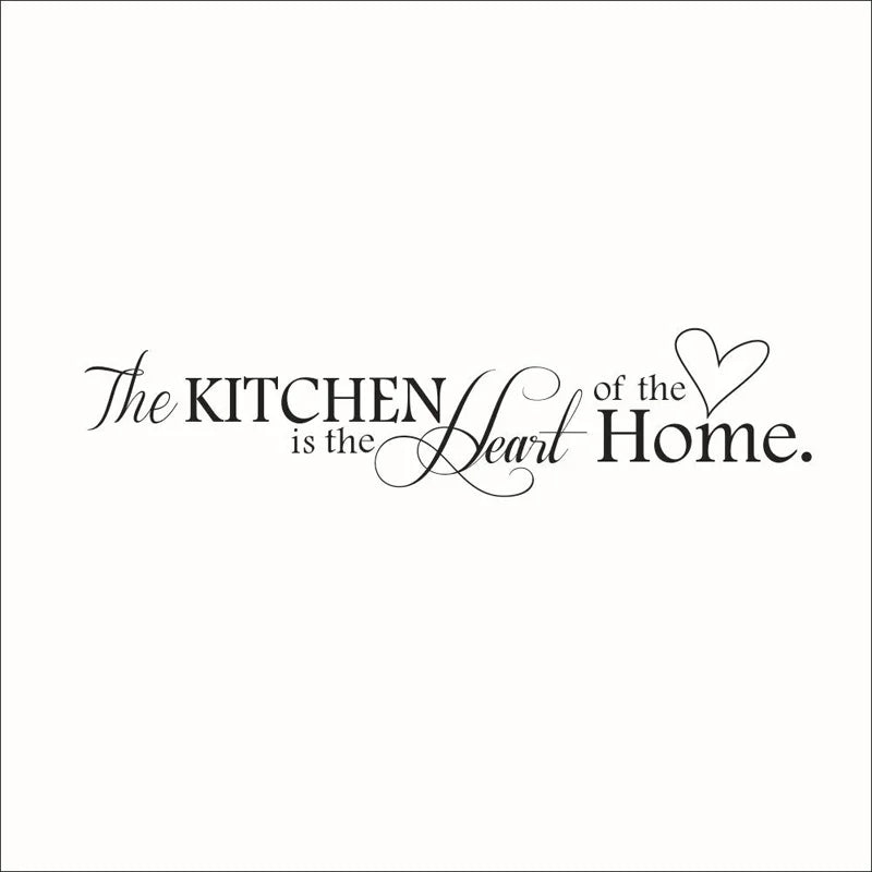 English Letters Kitchen Love Vinyl Wall Sticker On The Wall Decals Art Words Kitchen Background Decoration Stickers Home Decor