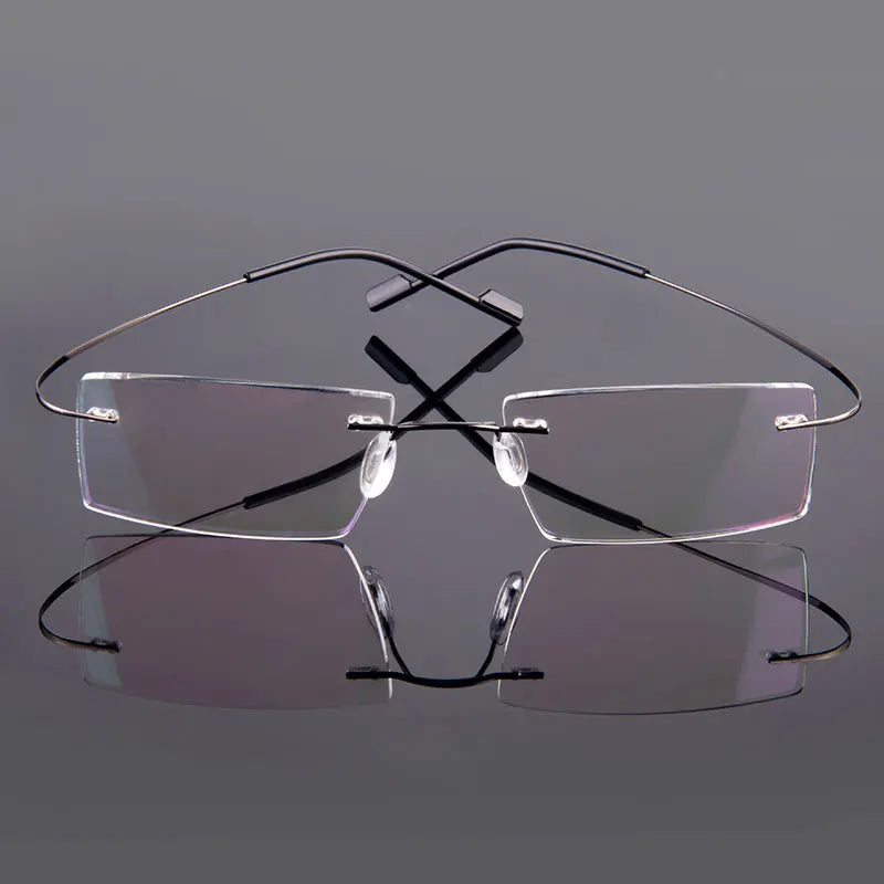 Gmei Optical Fashion Rimless Glasses Frame Memory Alloy Eyeglasses Prescription Ultralight Flexible Frames 9 Colors T8089