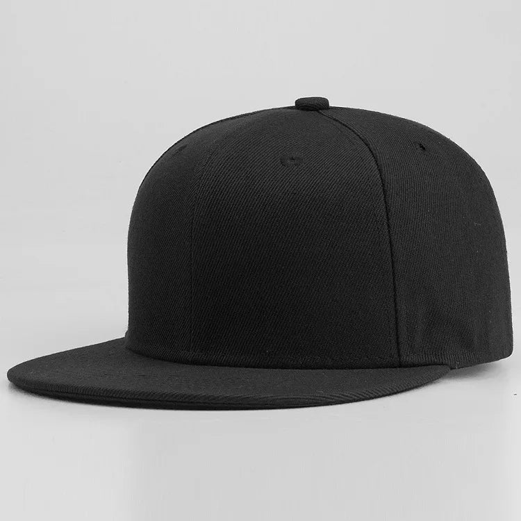 Back Closure Big Size Baseball Cap Hiphop Flat Peak Plain Sport Hat Oversize Large Men Fitted Cap 56cm 58cm 59cm 60cm 62cm 64cm