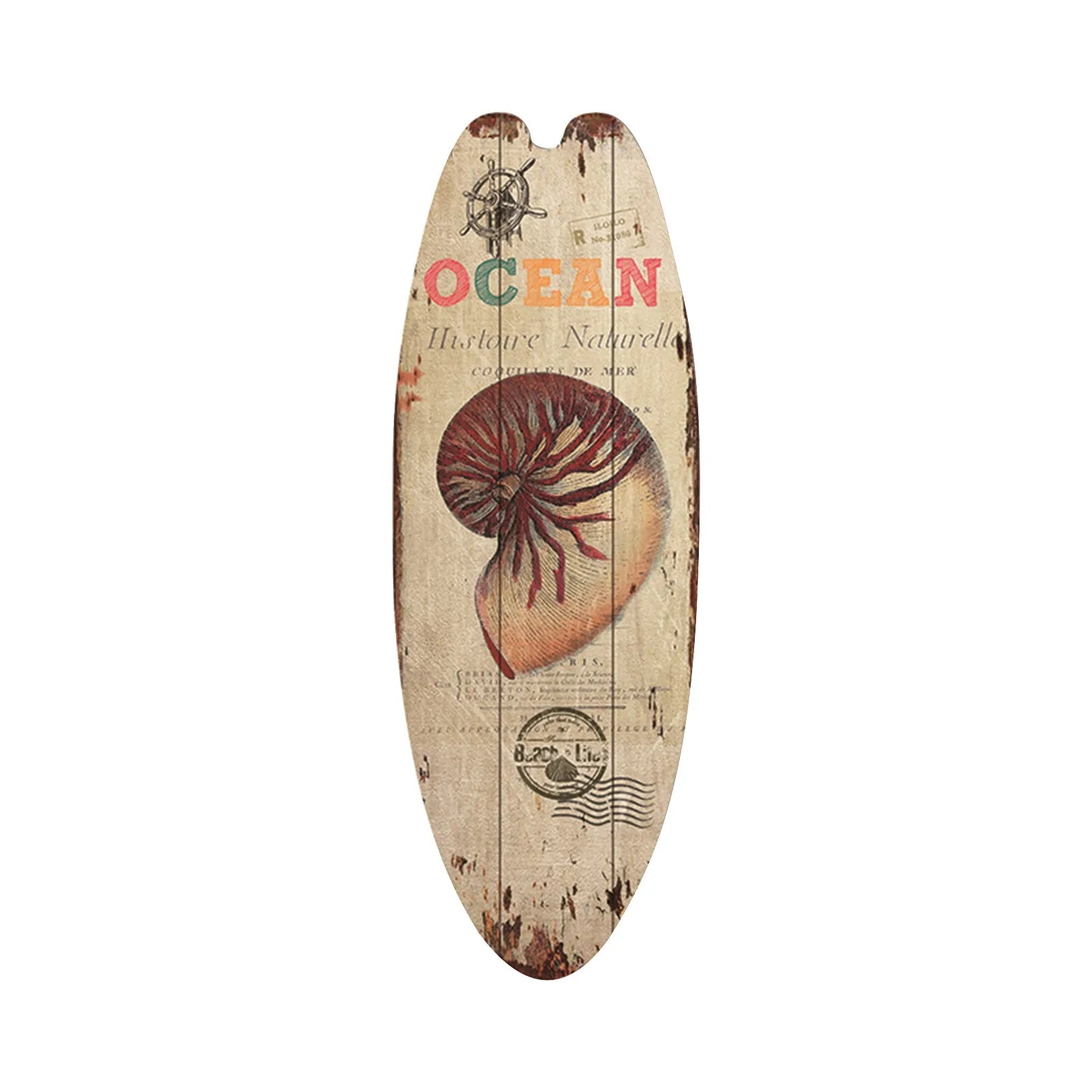 Wood Surfboard Home Decor Festival Bar Home Party Decor Casual Trend Wooden Sign Beach Style Hanging Retro Home Decor
