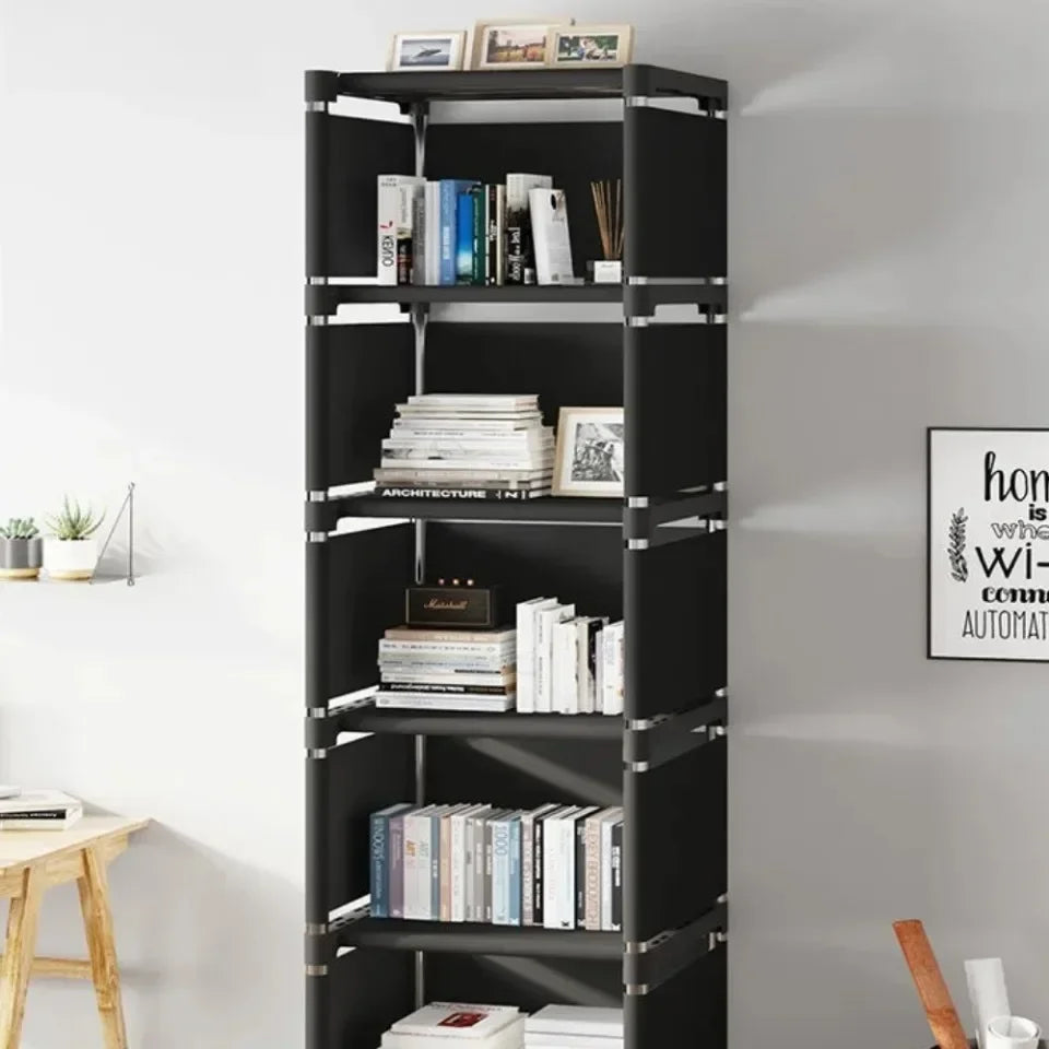 Simple Bookshelf Easy Assembly Bookcase Square Storage Shelf Multi-Layer Book Closet Living Room And Study Bedroom Storage Shelf