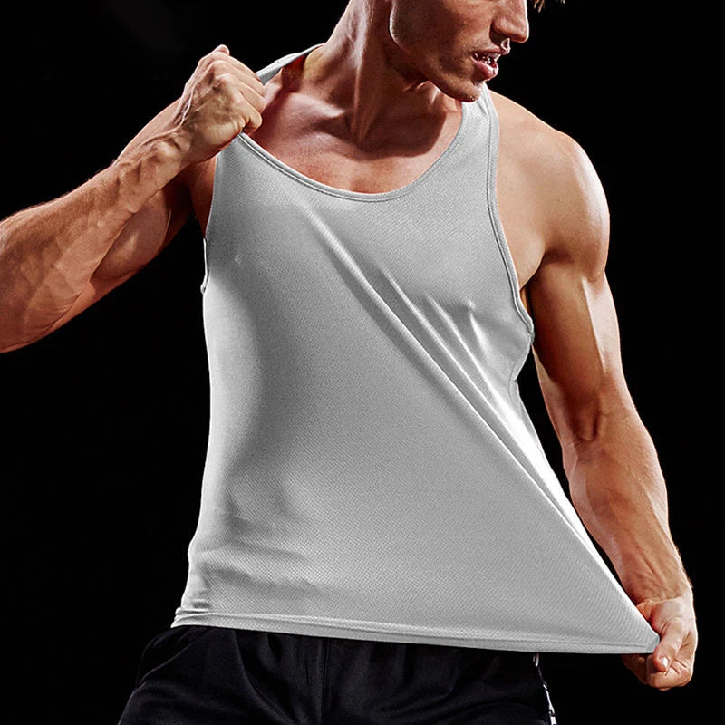 Men Running Vest Summer Gym Fitness Male Sleeveless Shirt Workout Training Singlets Football Tanktop Clothing Sport Tank Top Men