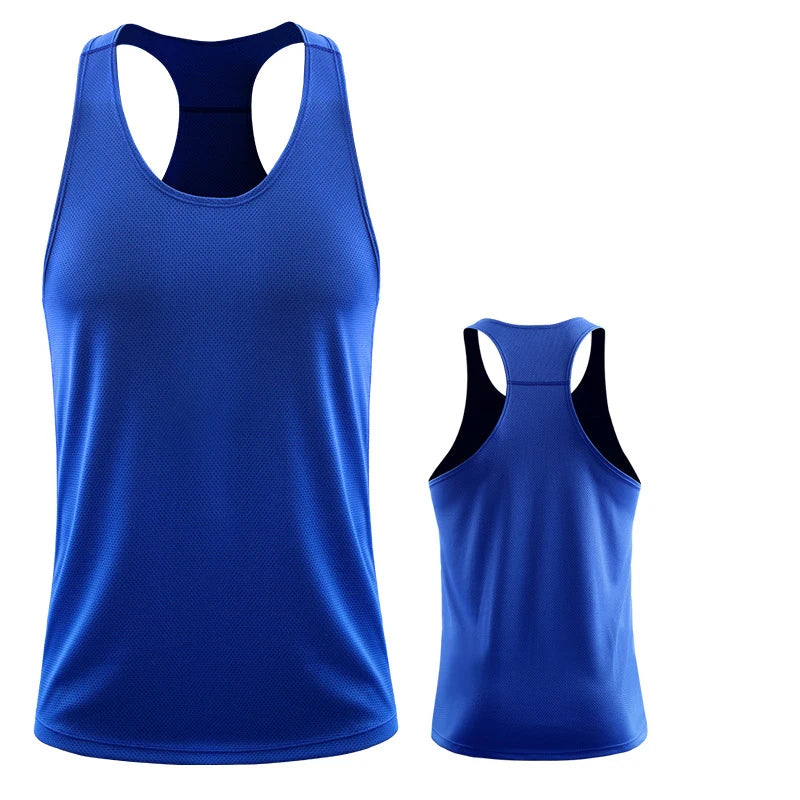 Men Running Vest Summer Gym Fitness Male Sleeveless Shirt Workout Training Singlets Football Tanktop Clothing Sport Tank Top Men