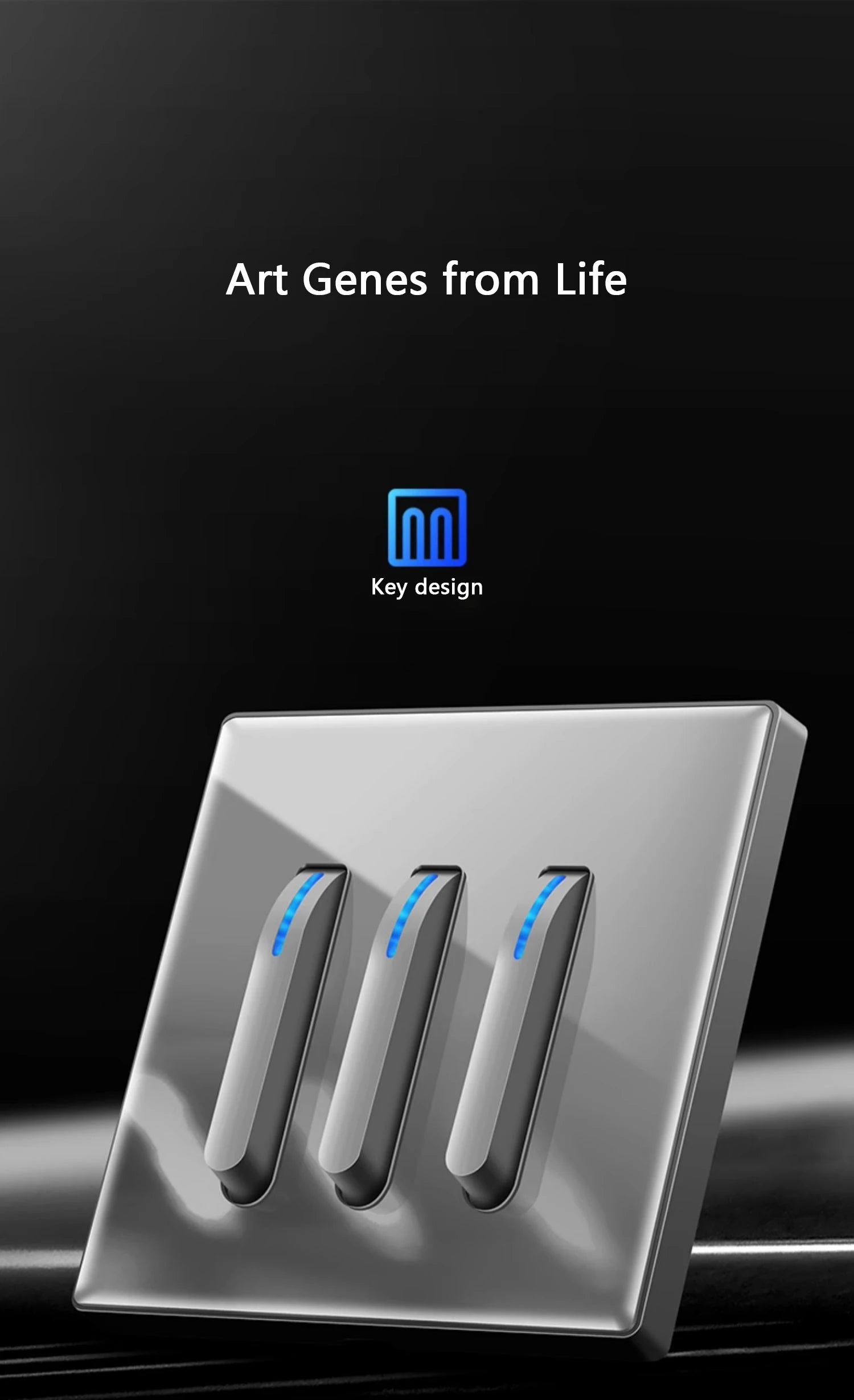 Wall Light Switch Panel Tempered Glass International Switch Self-reset 1/2/3/4 Gang 1/2 Way LED Indicator Piano Key Wall Panel