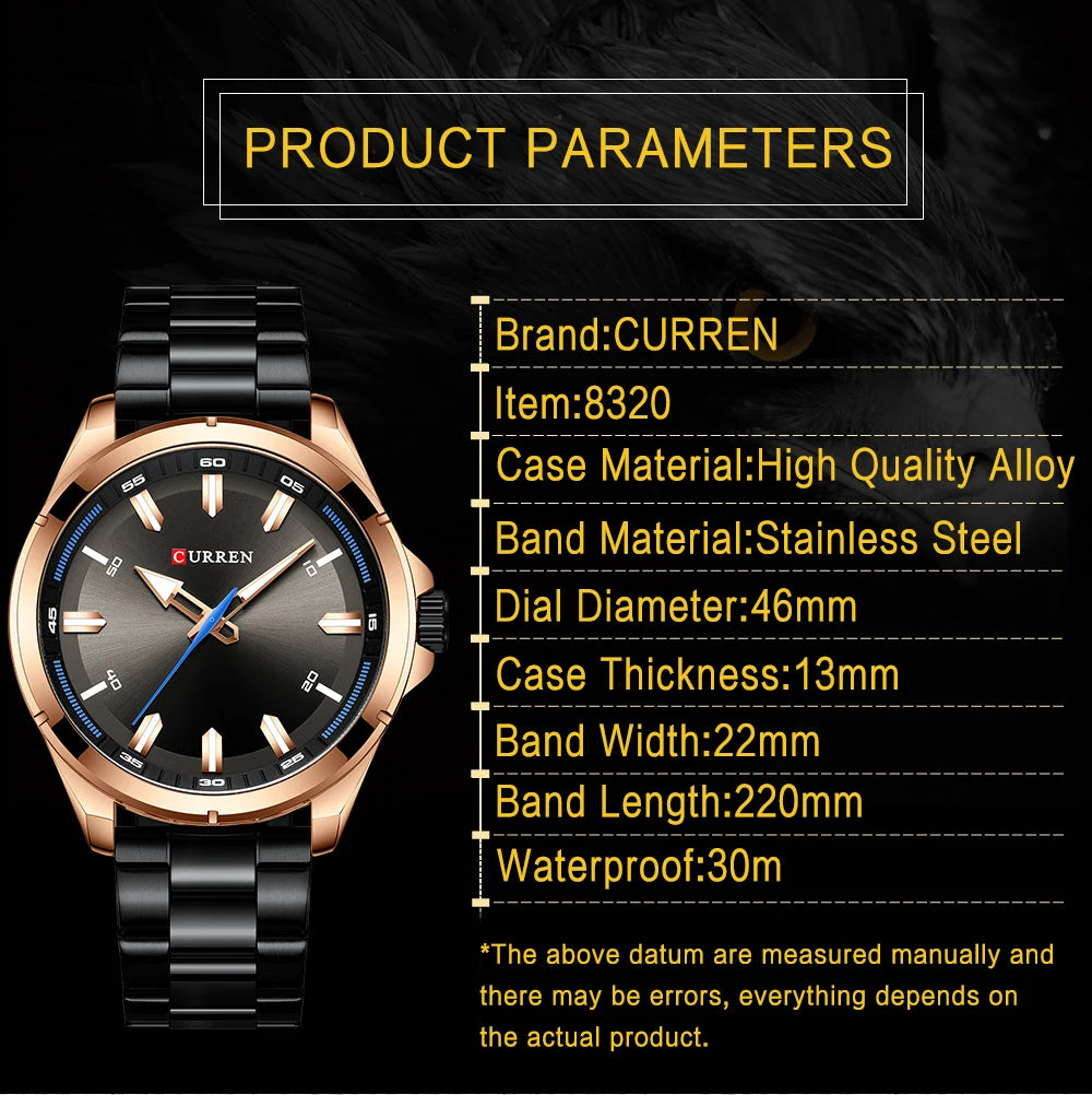 New CURREN Top Brand Luxury Mens Watches Male Clocks Date Sport Military Clock Leather Strap Quartz Business Men Watch Gift 8225