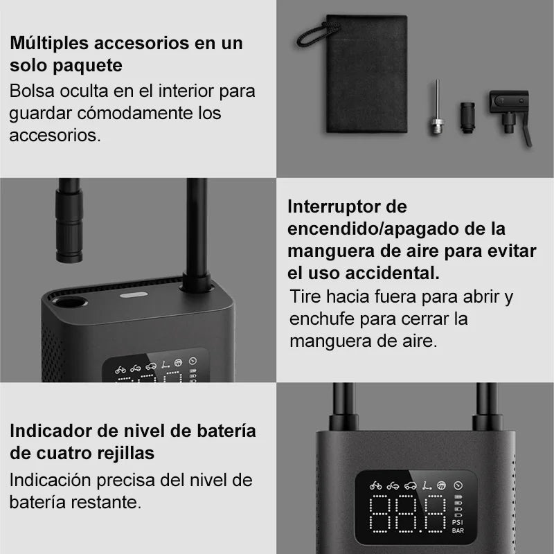 NEW Xiaomi Mijia Portable Air Compressor 2 / 2D /2PRO, Air Pump 2,Smart Digital Tire Pressure Detection Inflator For Car Bicycle