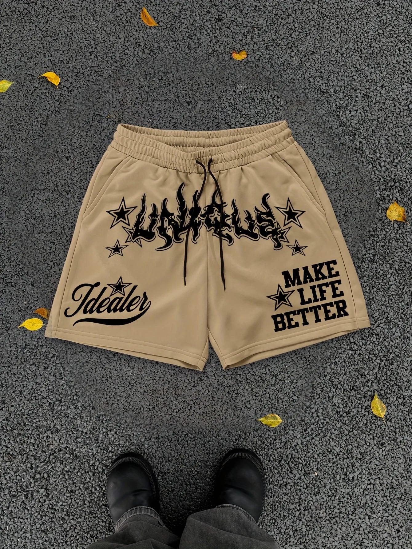 2025 Summer new men's shorts street style hip-hop shorts outdoor casual men's shorts