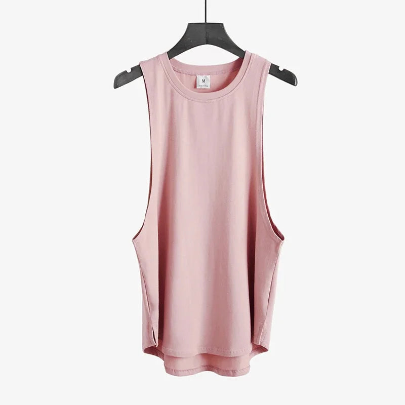 Fitness clothing blank sleeveless shirt mens gym stringer tank top bodybuilding tanktop men sportwear undershirt fashion vest