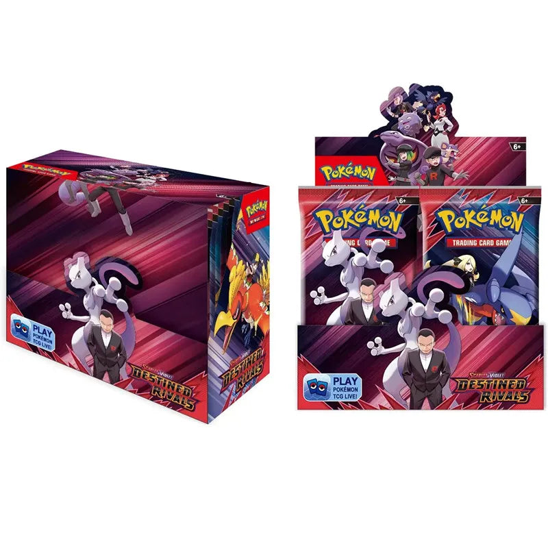 DESTINED RIVALS 360Pcs Pokemon Card Journey Together Stellar Crown 151 Ultra Prism English Booster Battle Transaction Gift
