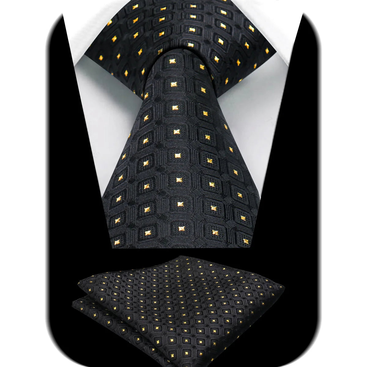 Tie Man Handky Suit Set Fashion Brand Business Neckwear Handkerchief Dotted Striped Design Wedding Accessories Wholesale Gravata
