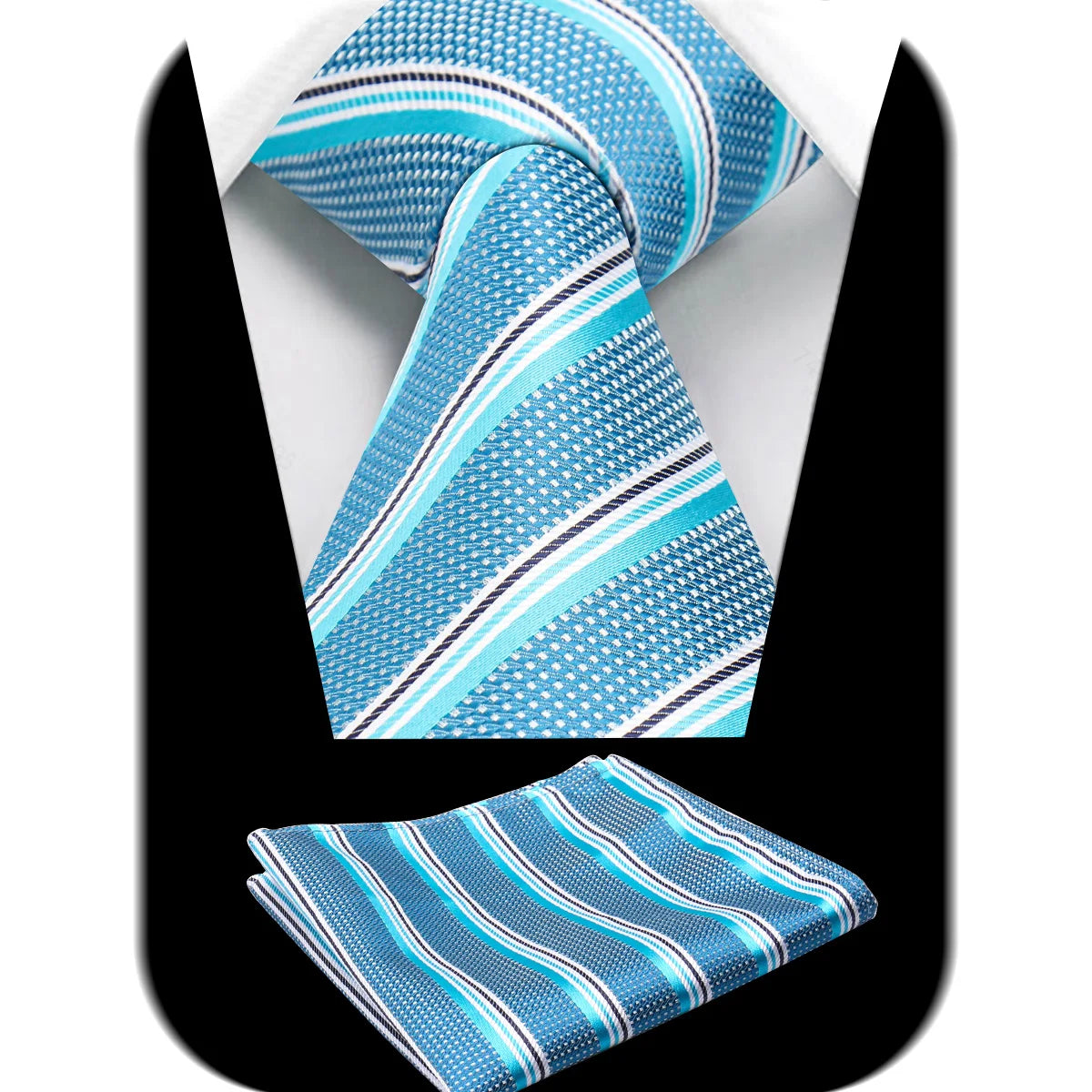 Tie Man Handky Suit Set Fashion Brand Business Neckwear Handkerchief Dotted Striped Design Wedding Accessories Wholesale Gravata