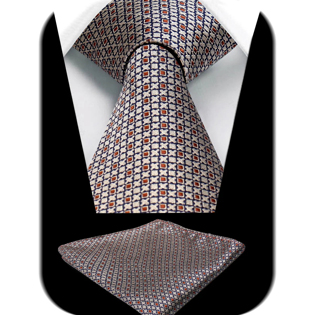 Tie Man Handky Suit Set Fashion Brand Business Neckwear Handkerchief Dotted Striped Design Wedding Accessories Wholesale Gravata