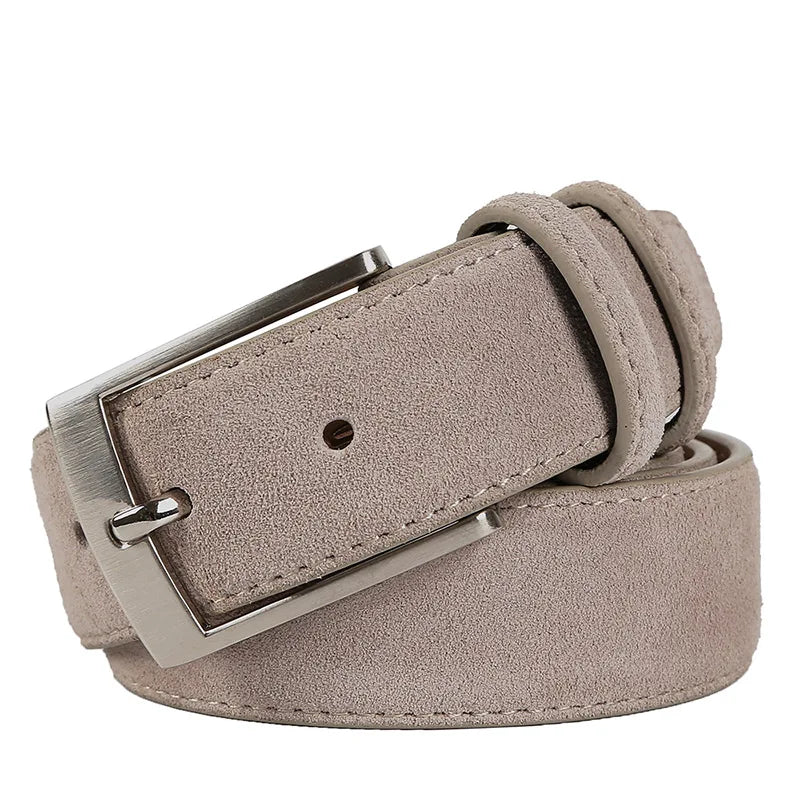 New Style Fashion Brand Welour Genuine Leather Belt For Jeans Leather Belt Men Mens Belts Luxury Suede Belt Straps