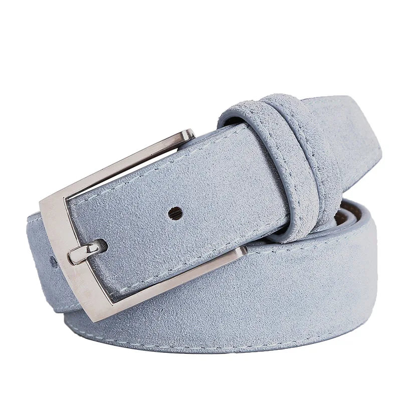 New Style Fashion Brand Welour Genuine Leather Belt For Jeans Leather Belt Men Mens Belts Luxury Suede Belt Straps