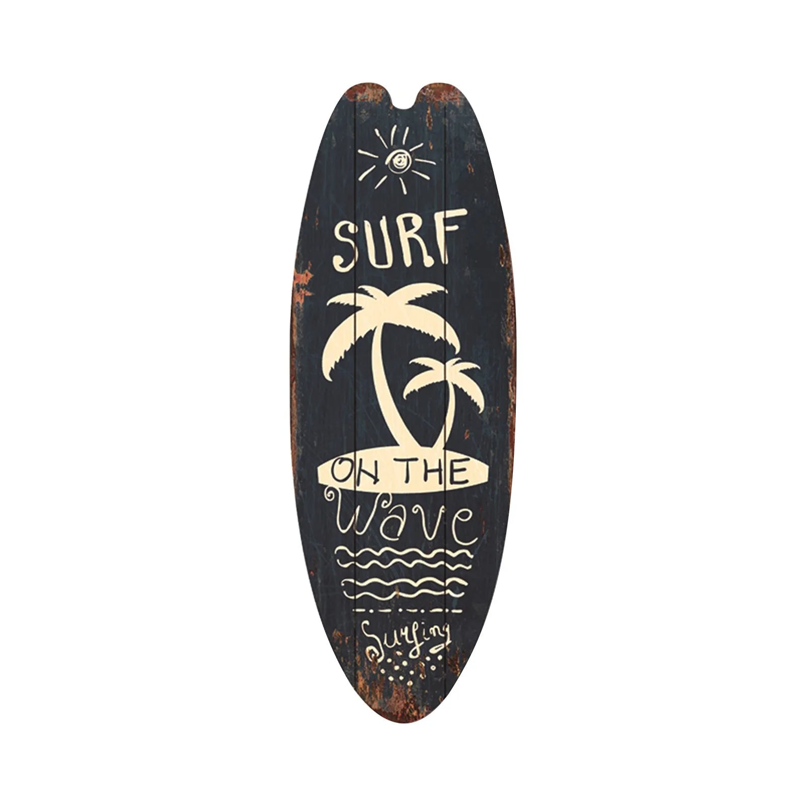 Wood Surfboard Home Decor Festival Bar Home Party Decor Casual Trend Wooden Sign Beach Style Hanging Retro Home Decor