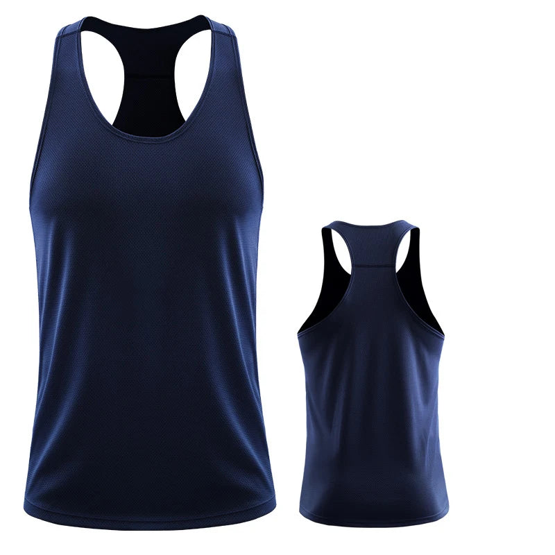 Men Running Vest Summer Gym Fitness Male Sleeveless Shirt Workout Training Singlets Football Tanktop Clothing Sport Tank Top Men