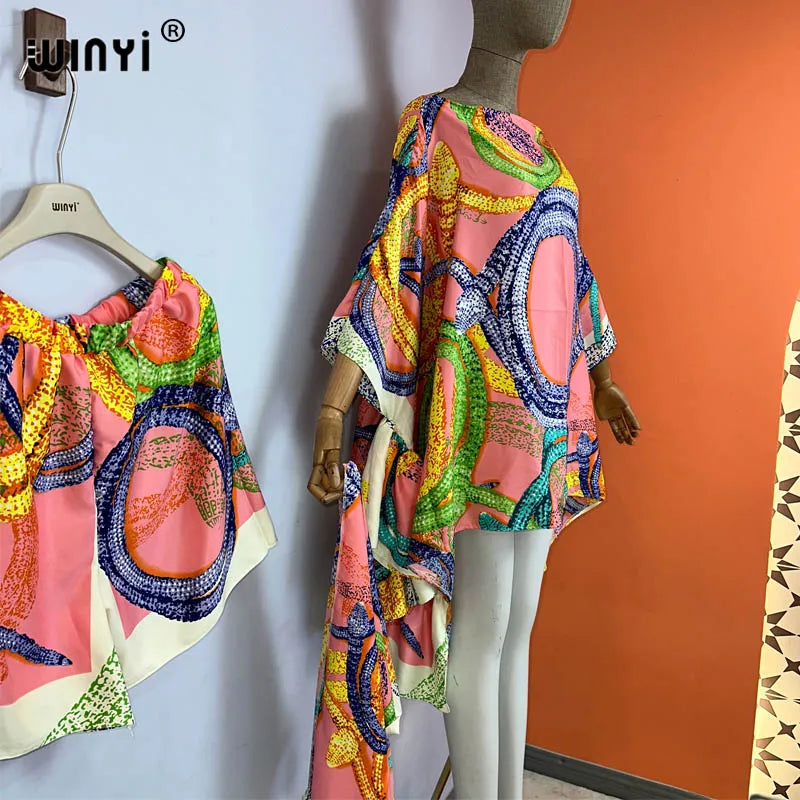 WINYI new Everyday leisure suit Bohemian Fashion beach boho print Women elegant Shorts suit beach cover up 3 piece set for women