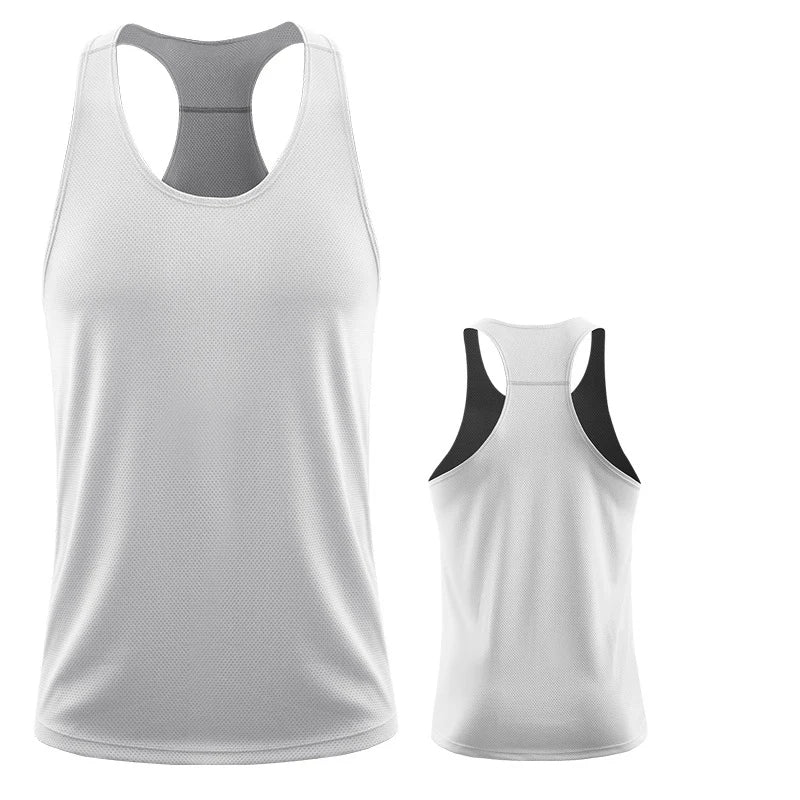 Men Running Vest Summer Gym Fitness Male Sleeveless Shirt Workout Training Singlets Football Tanktop Clothing Sport Tank Top Men
