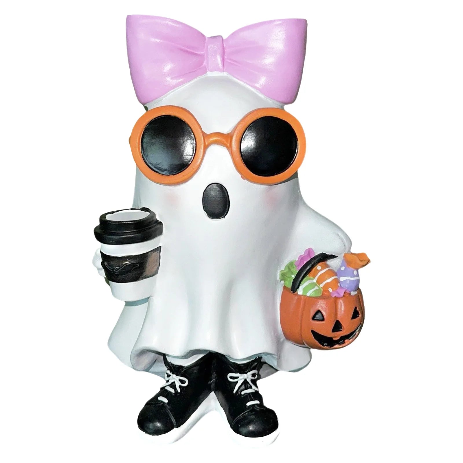 Halloween Bow Ghosts Halloween Party Atmosphere Desktop Decoration Ornaments Cute Ghosts Garden Decoration Home Decor