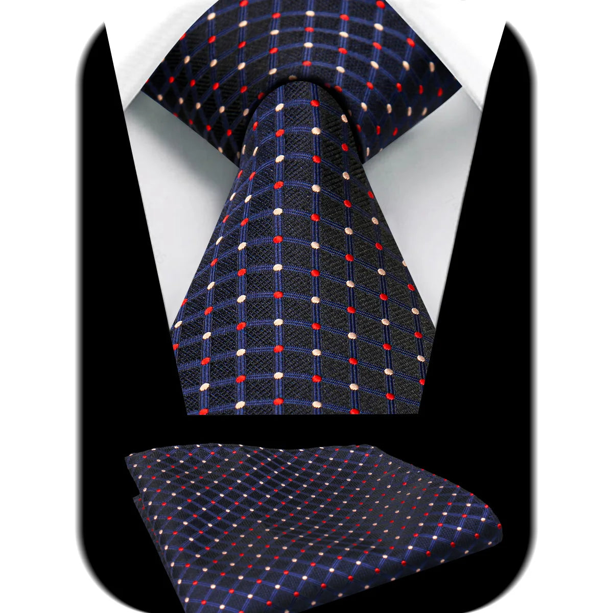 Tie Man Handky Suit Set Fashion Brand Business Neckwear Handkerchief Dotted Striped Design Wedding Accessories Wholesale Gravata