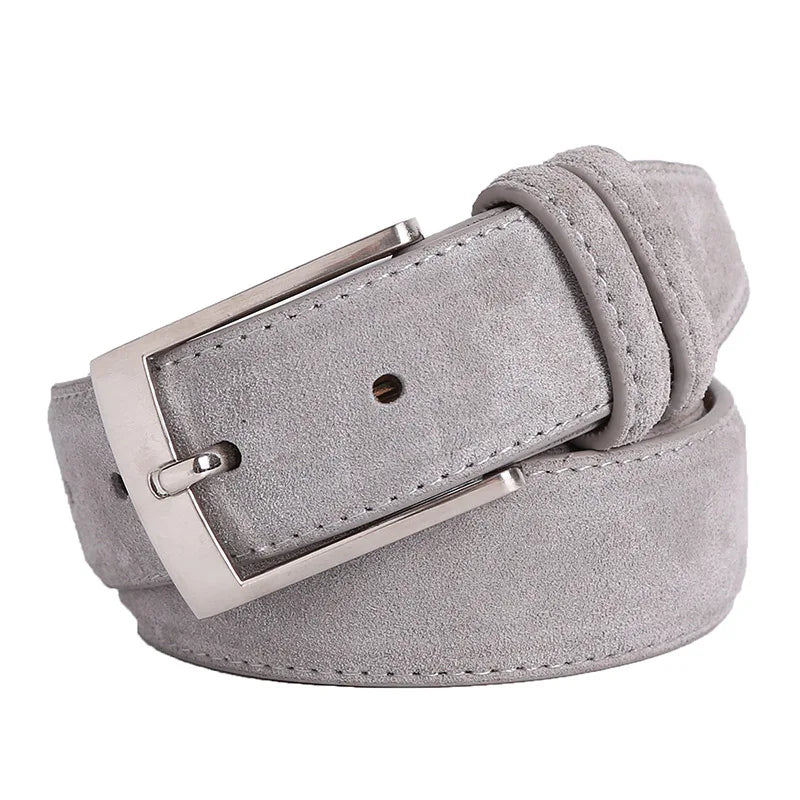 New Style Fashion Brand Welour Genuine Leather Belt For Jeans Leather Belt Men Mens Belts Luxury Suede Belt Straps