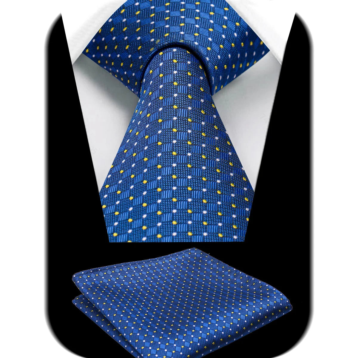 Tie Man Handky Suit Set Fashion Brand Business Neckwear Handkerchief Dotted Striped Design Wedding Accessories Wholesale Gravata