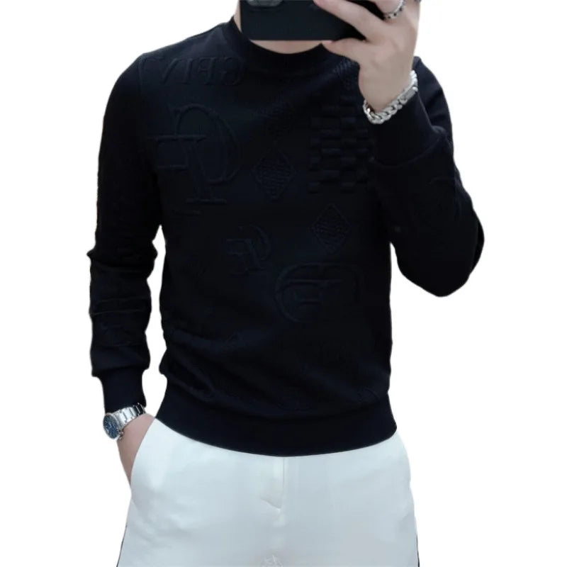 2025Autumn Casual Men's Solid Hoodie Comfortable Strecth Sweatshirts Loose Pocket Warm Clothes Fashion Street Female Pullovers