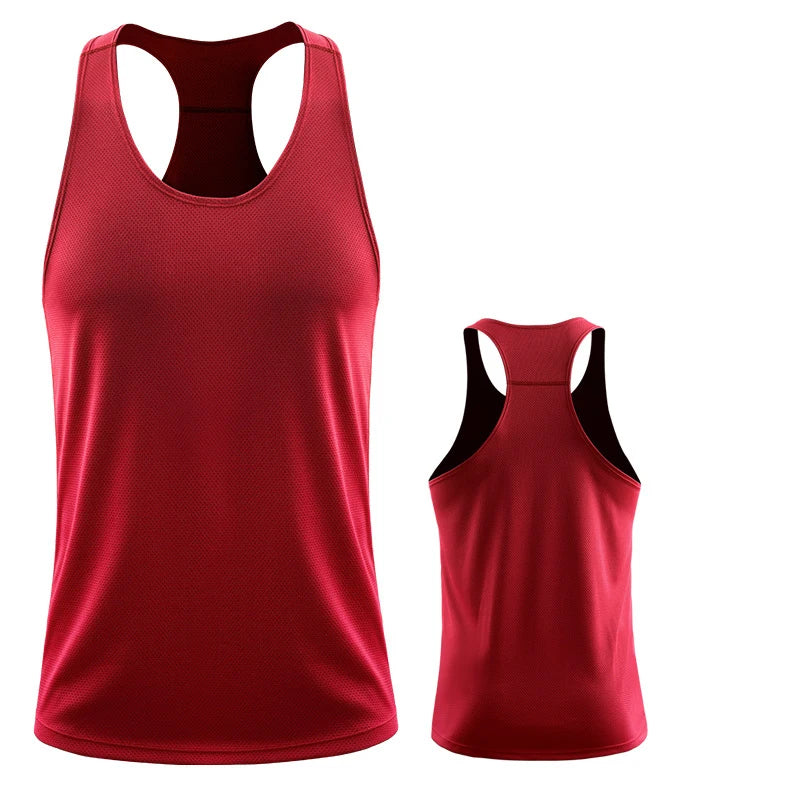 Men Running Vest Summer Gym Fitness Male Sleeveless Shirt Workout Training Singlets Football Tanktop Clothing Sport Tank Top Men