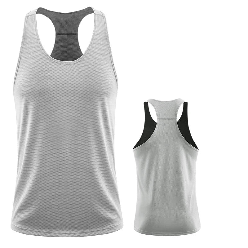 Men Running Vest Summer Gym Fitness Male Sleeveless Shirt Workout Training Singlets Football Tanktop Clothing Sport Tank Top Men