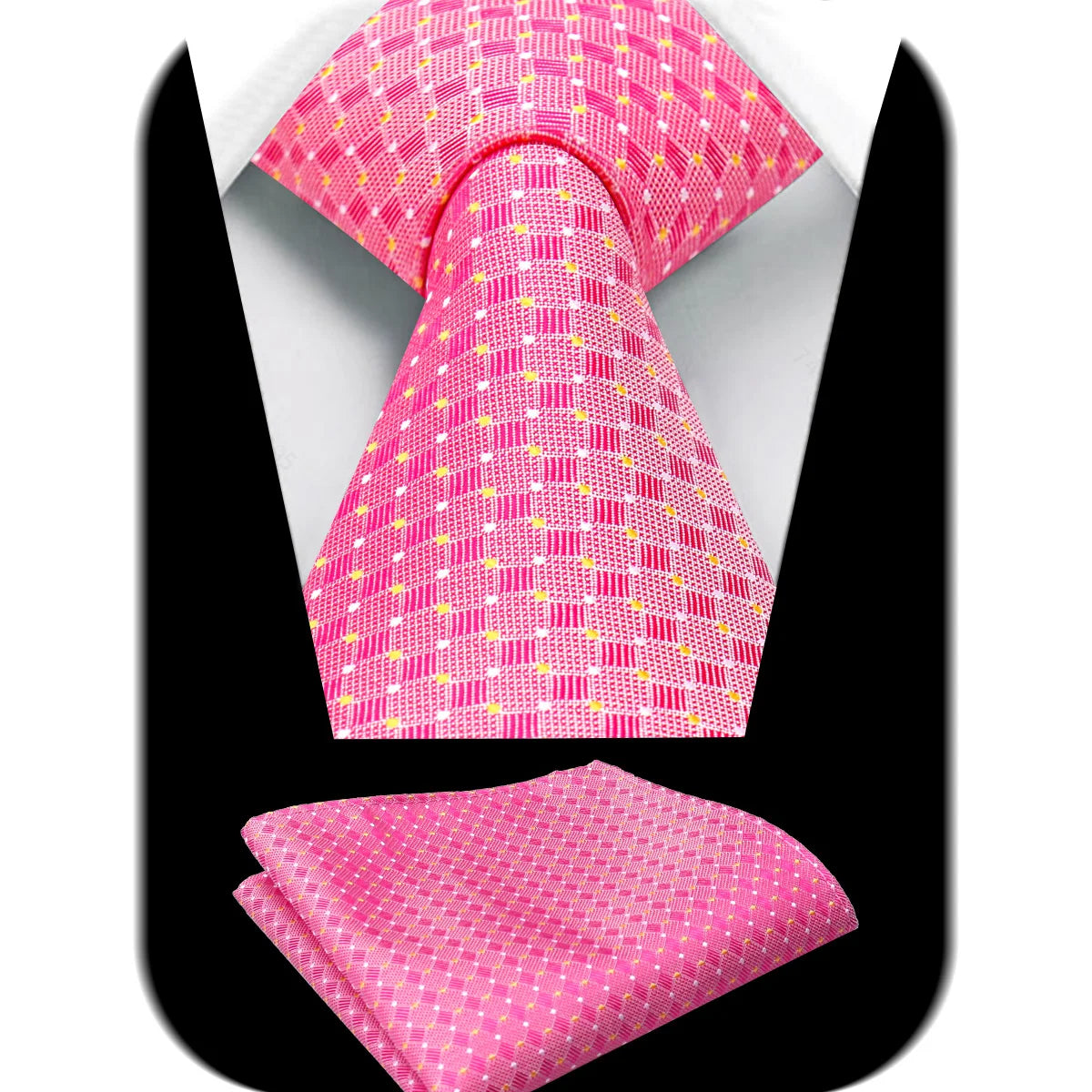 Tie Man Handky Suit Set Fashion Brand Business Neckwear Handkerchief Dotted Striped Design Wedding Accessories Wholesale Gravata