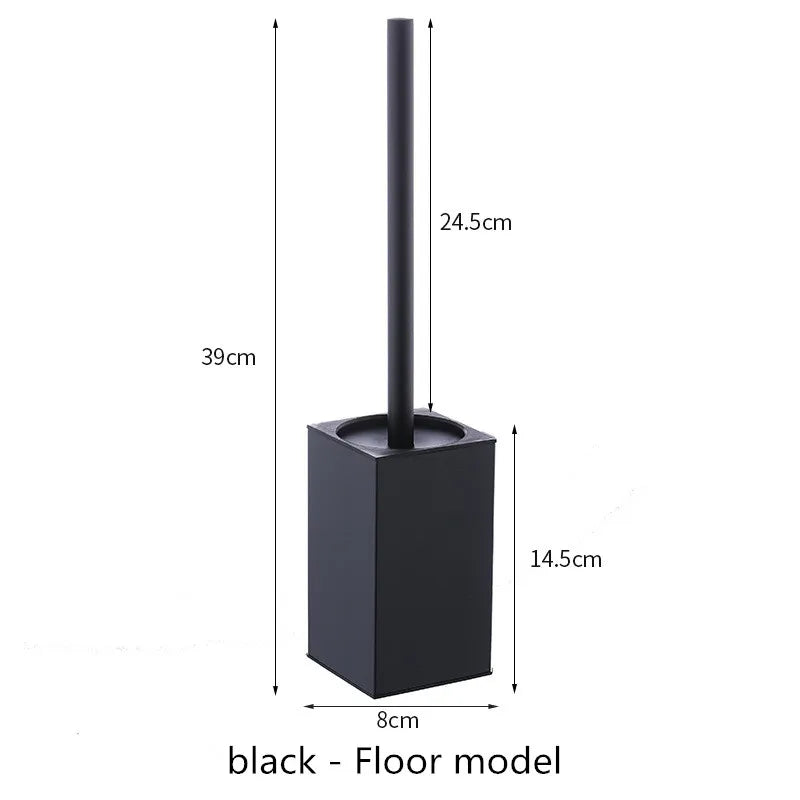 Toilet Brush Holder Wall Mounted Bathroom Cleaning Brush Toilet Brushes For Cleaning Storage Space Stainless steel Black gold