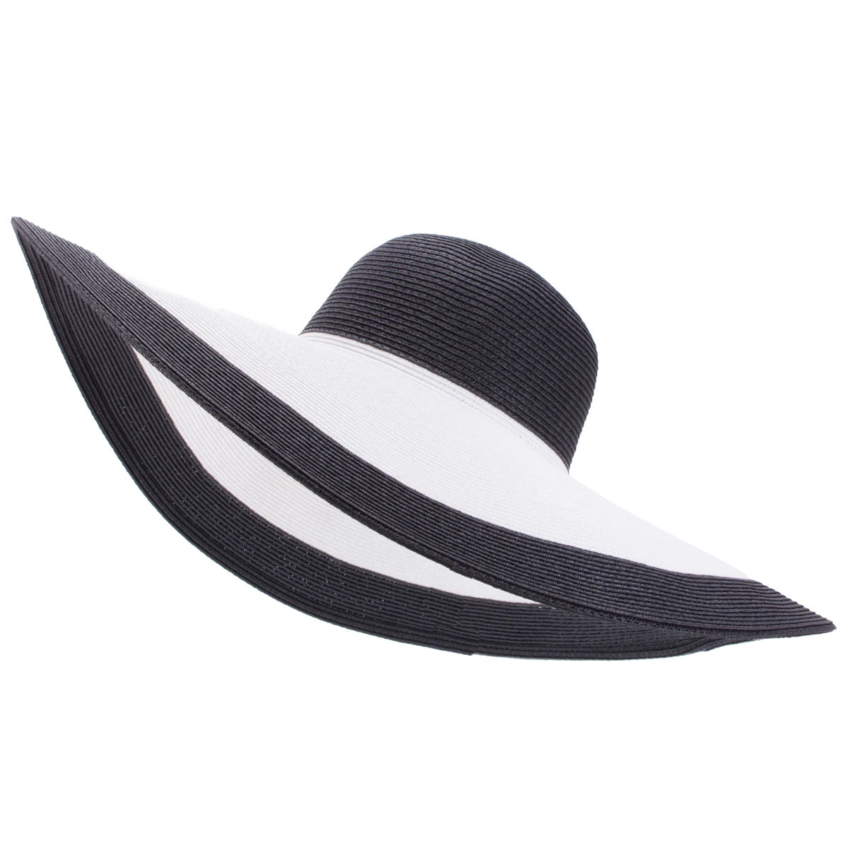 Lawliet 7.1''/18cm Foldable Oversized Huge Wide Brim Sun Beach Straw Hats Wedding Womens Floppy Party Dressy A330