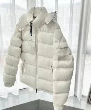 New Winter Men Shiny Puffer Jackets Hooded Casual White Duck Down Coats High Quality Male Outdoor Windproof Warm Jackets