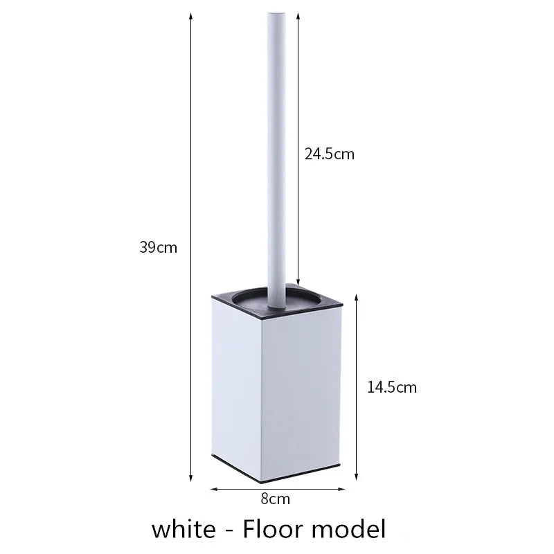 Toilet Brush Holder Wall Mounted Bathroom Cleaning Brush Toilet Brushes For Cleaning Storage Space Stainless steel Black gold