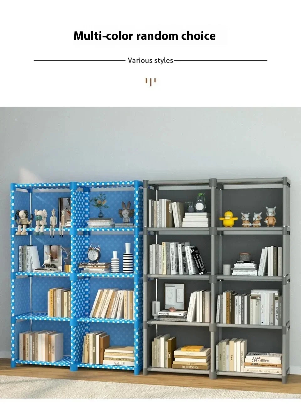 Simple Bookshelf Easy Assembly Bookcase Square Storage Shelf Multi-Layer Book Closet Living Room And Study Bedroom Storage Shelf