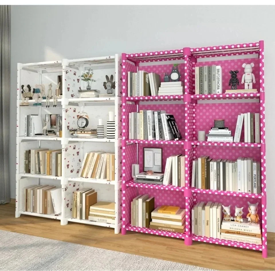 Simple Bookshelf Easy Assembly Bookcase Square Storage Shelf Multi-Layer Book Closet Living Room And Study Bedroom Storage Shelf