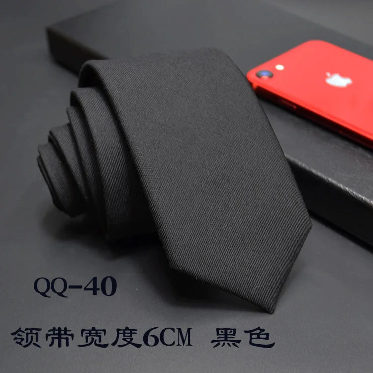 Mens Ties 6cm Classic Cotton Handmade Skinny Neck Ties for Men Striped Narrow Collar Slim Cashmere Tie Casual Plaid Tie For Man