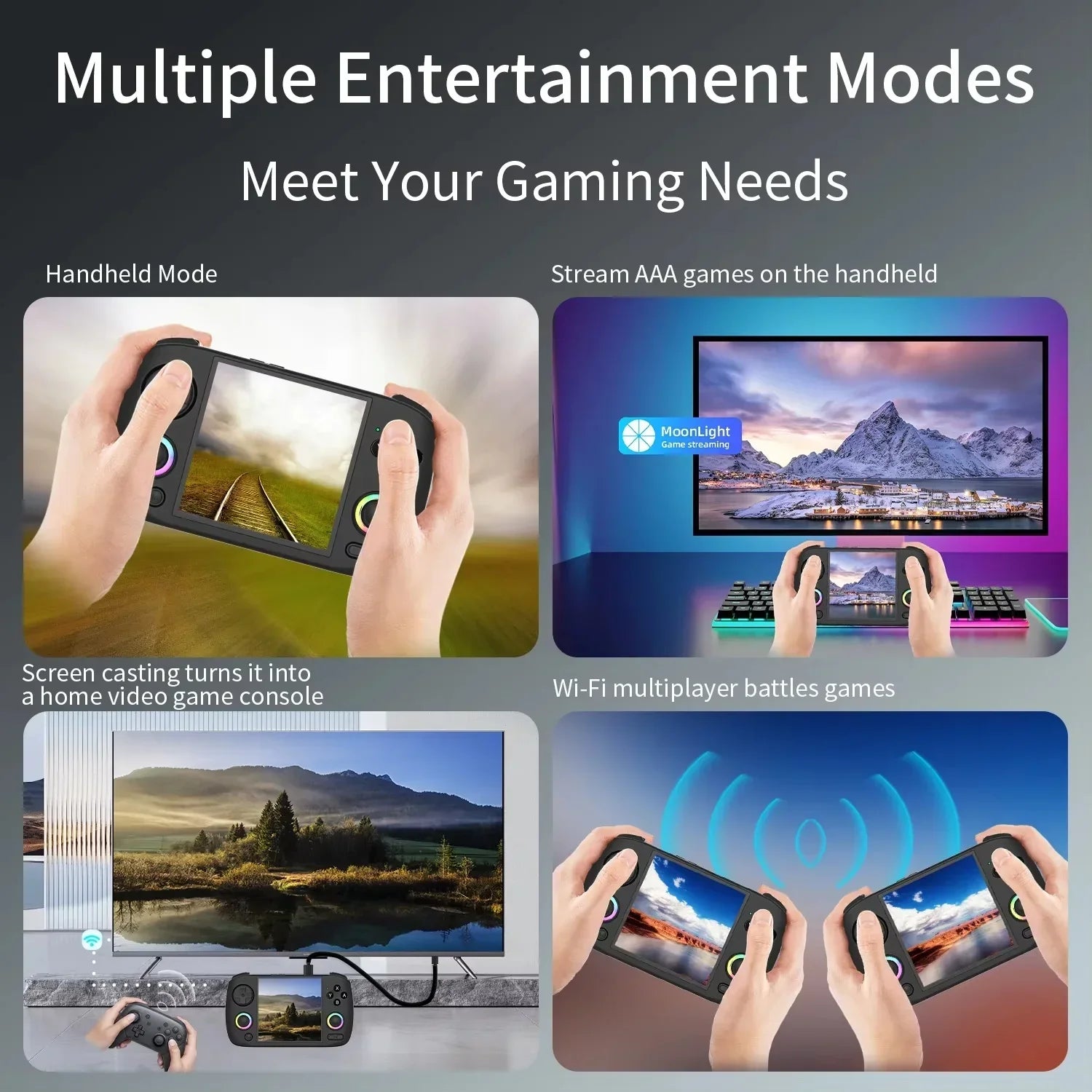 ANBERNIC RG Cube XX Handheld Game Console 3.95 Inch HDMI TV Connect WiFi Pairing Birthday Gift