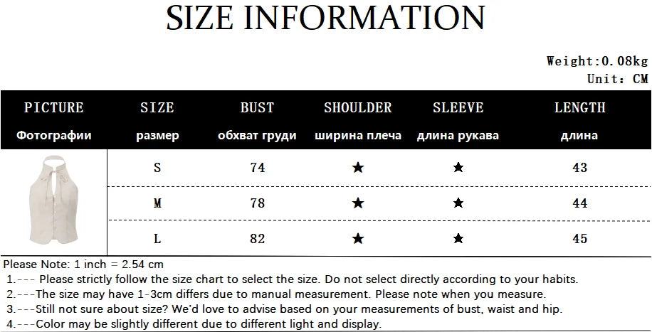 Candyhot Retro Sleeveless Buttons O Neck Lace Up Backless Tank Top Y2K Summer Fashion Sweet Daily Outdoor New All-Match Vest