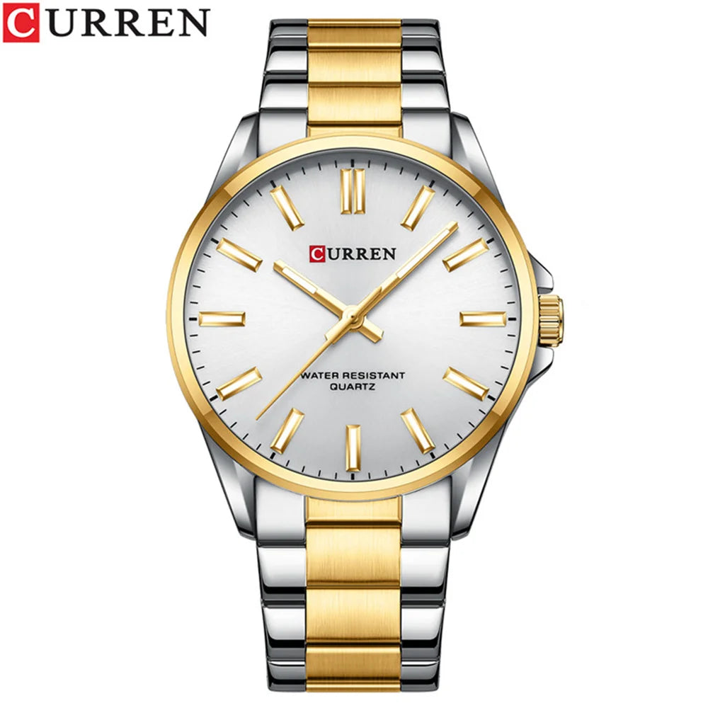 New CURREN Top Brand Luxury Mens Watches Male Clocks Date Sport Military Clock Leather Strap Quartz Business Men Watch Gift 8225