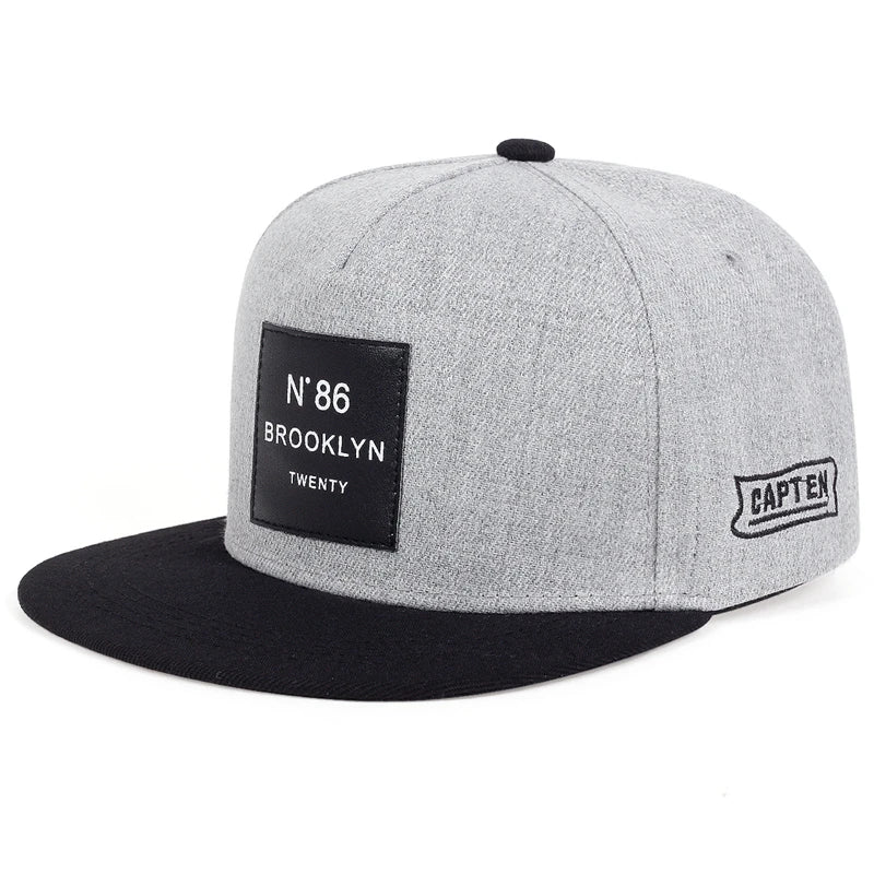 2018 New Men Womens BROOKLYN Letters Solid Color Patch Baseball Cap Hip Hop Caps Leather Sun Hat Snapback Hats