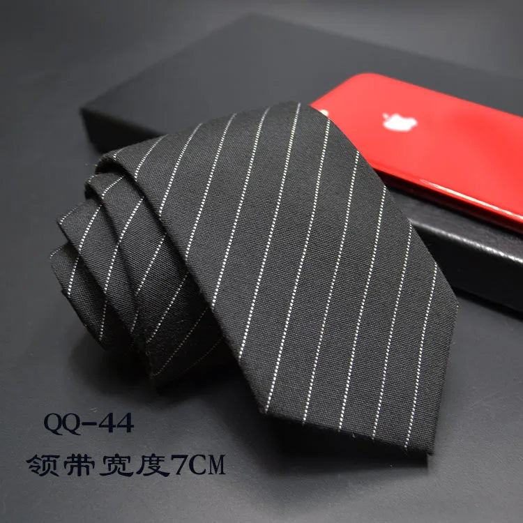 Mens Ties 6cm Classic Cotton Handmade Skinny Neck Ties for Men Striped Narrow Collar Slim Cashmere Tie Casual Plaid Tie For Man