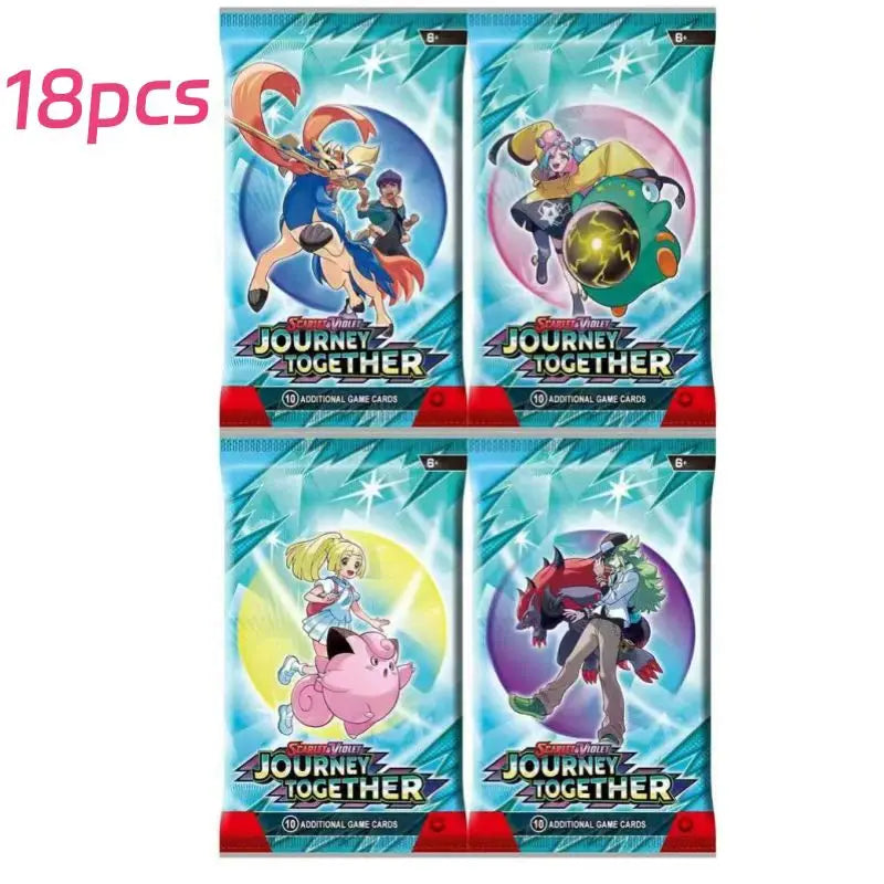 DESTINED RIVALS 360Pcs Pokemon Card Journey Together Stellar Crown 151 Ultra Prism English Booster Battle Transaction Gift