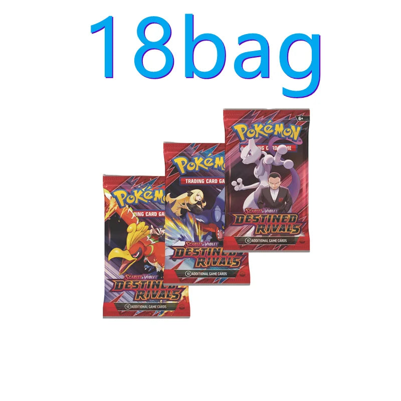 DESTINED RIVALS 360Pcs Pokemon Card Journey Together Stellar Crown 151 Ultra Prism English Booster Battle Transaction Gift