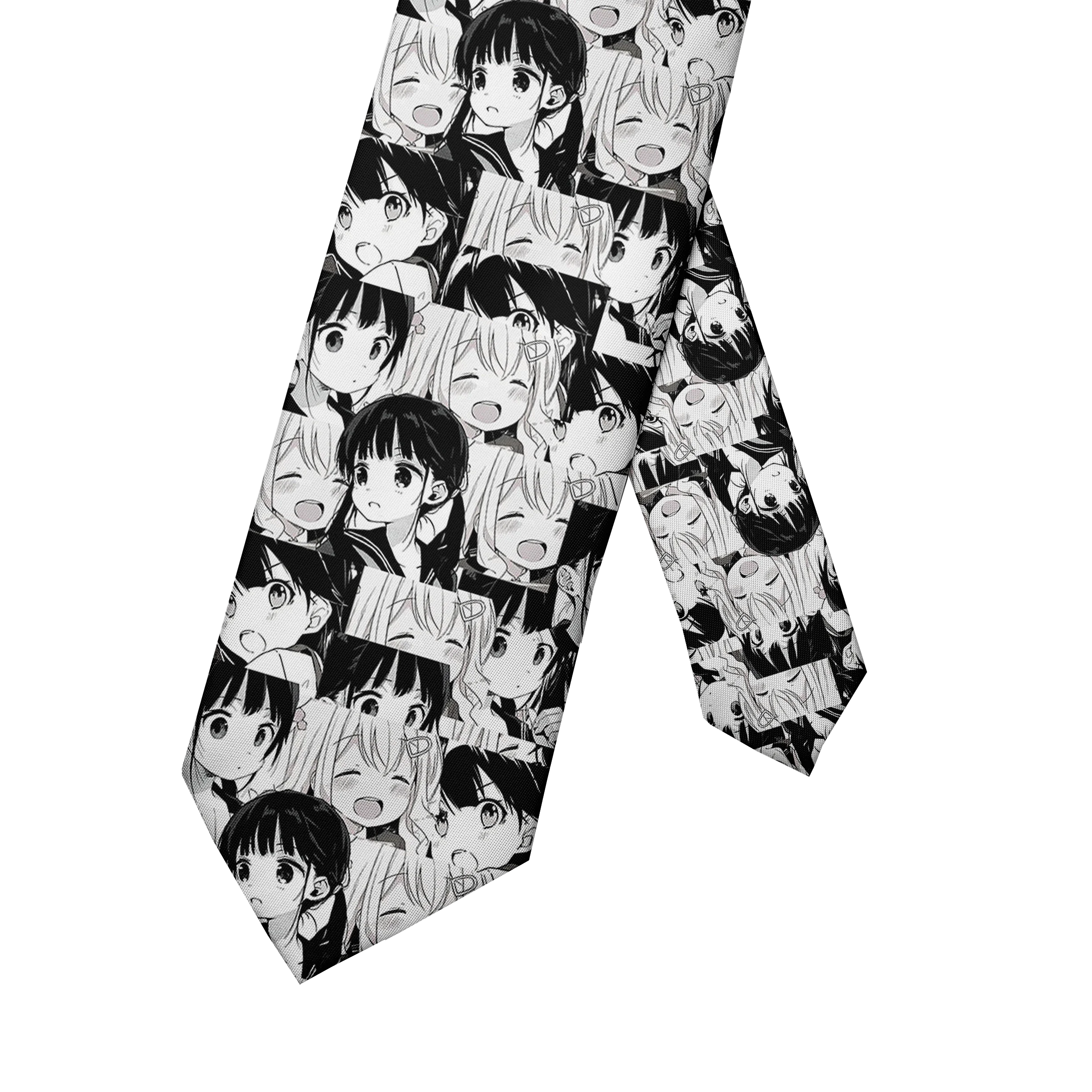 Anime cartoon printing men's tie unisex casual creative tie novelty unique accessories business gifts wedding shirt accessories
