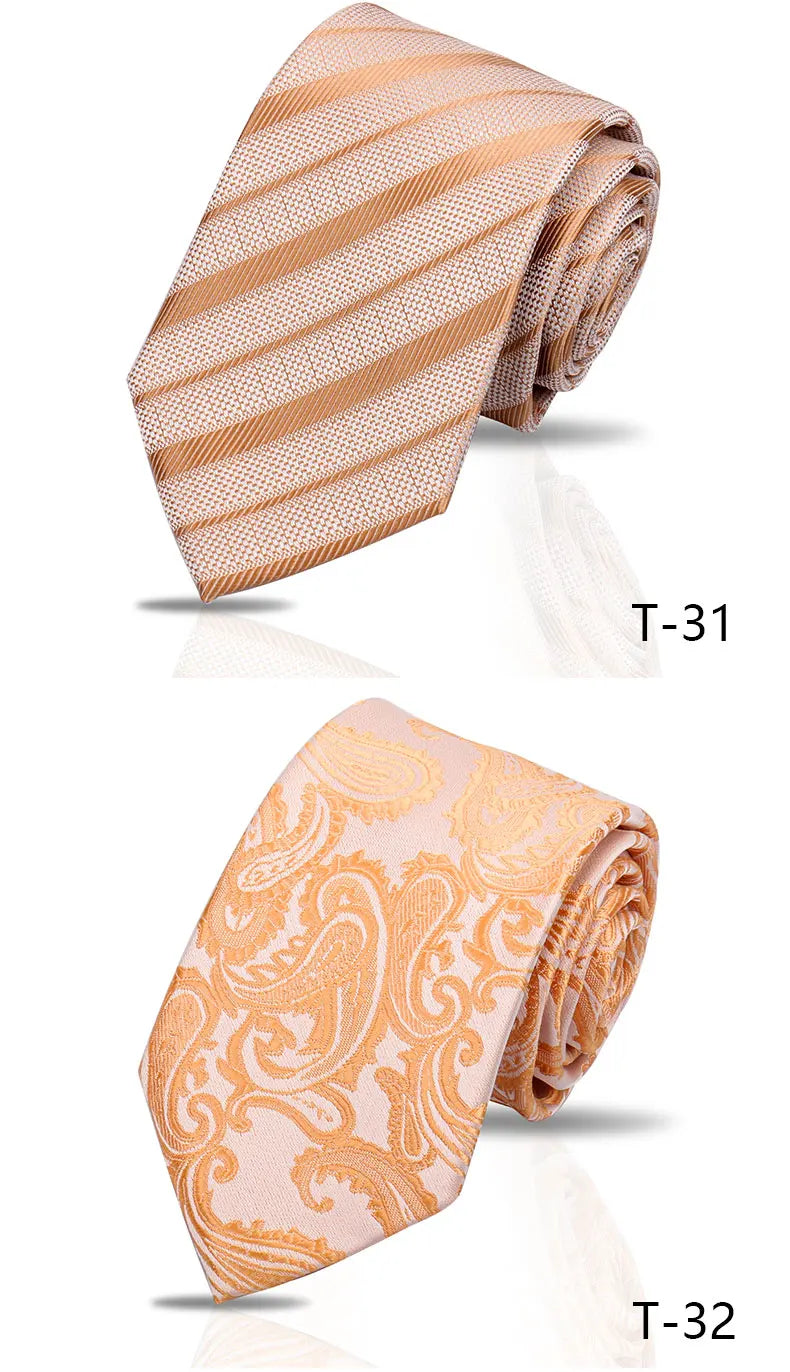 Man Tie Brand New Fashion Paisley Black Necktie Orange Dark Blue Gravata For Men Slim Paisley Floral Fit Wedding Workplace Neck