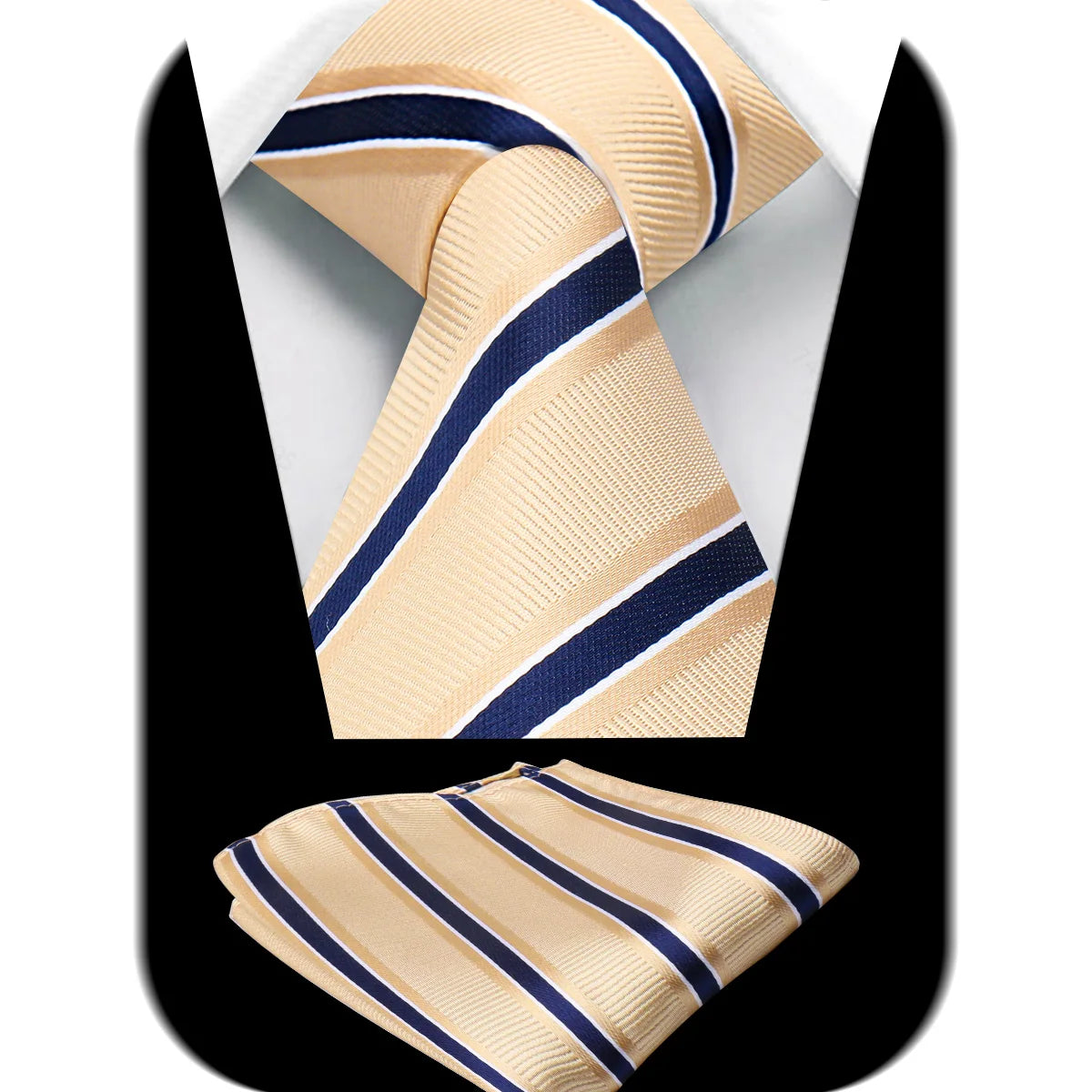 Tie Man Handky Suit Set Fashion Brand Business Neckwear Handkerchief Dotted Striped Design Wedding Accessories Wholesale Gravata