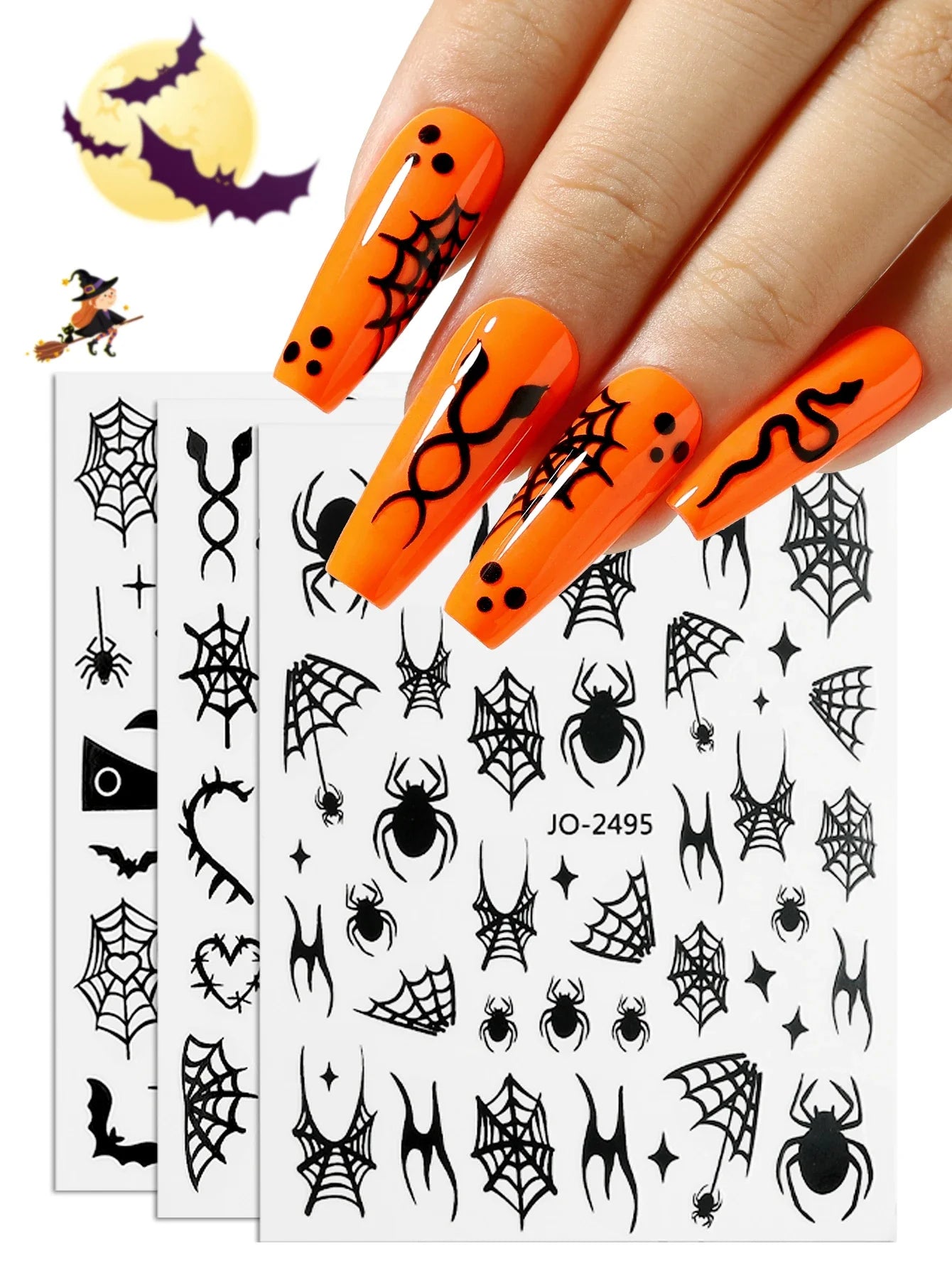 YOKEFELLOW Glow in the Dark Gel Nail Polish 10ML Orange Fluorescent Neon Luminous Gel Polish Nail Art for Halloween Women Girls